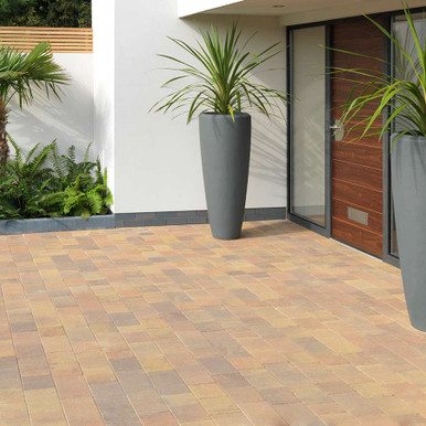 Further photograph of Avenu Block Paving 160mm x 160mm x 50mm Forest Blend