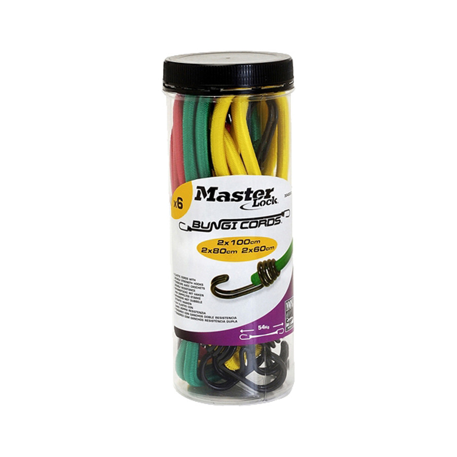 Photograph of Masterlock Bungee Cord Jar Set (6 Piece Set)