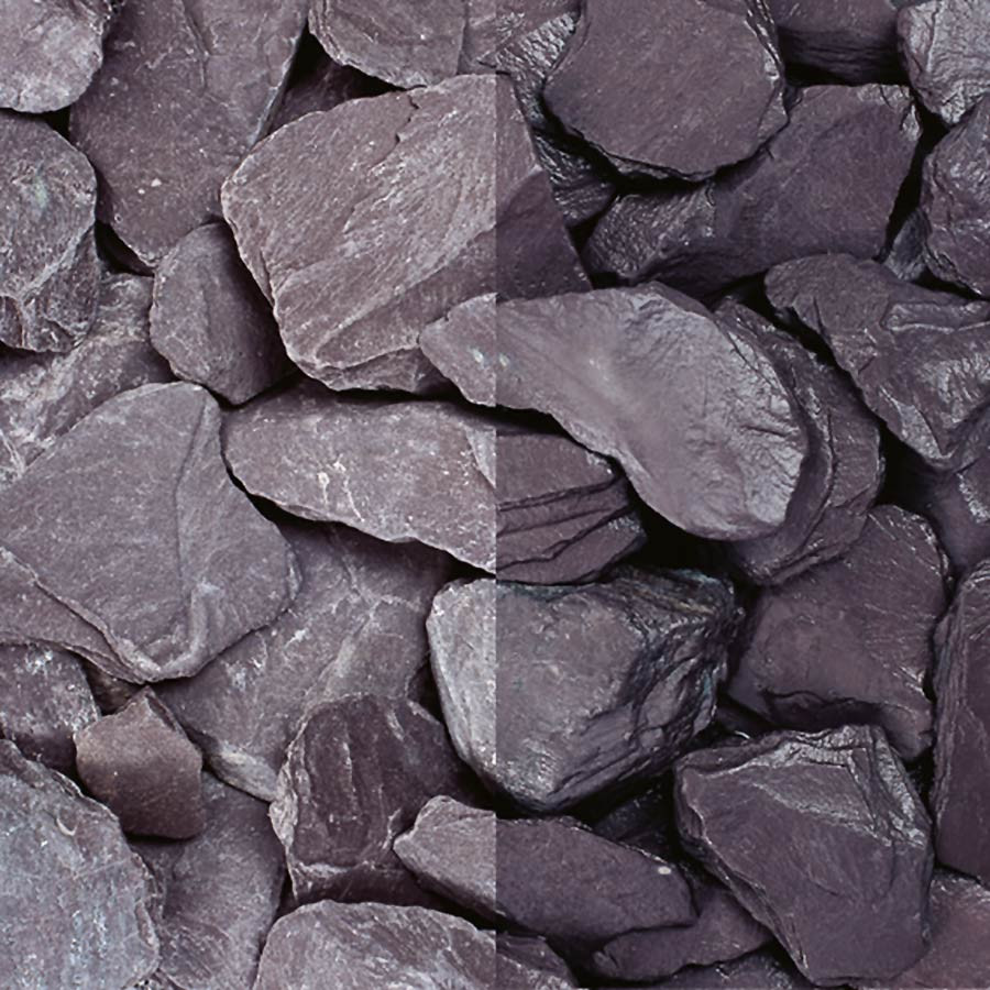 Photograph of Plum Slate Chippings 40mm Pre Packed Bag 25kg