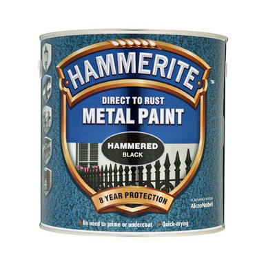 Hammerite Hammered Black Paint 250ml