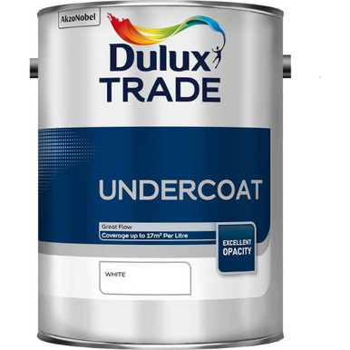 Dulux Trade Undercoat White 5L, Matt Finish, 7 Year Warranty, 17 sq m/l product image