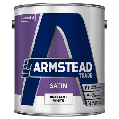 Further photograph of Armstead Trade Satin Brilliant White 2.5L