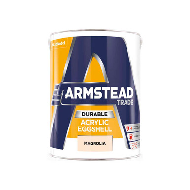 Armstead Trade Durable Acrylic Eggshell Magnolia 5L