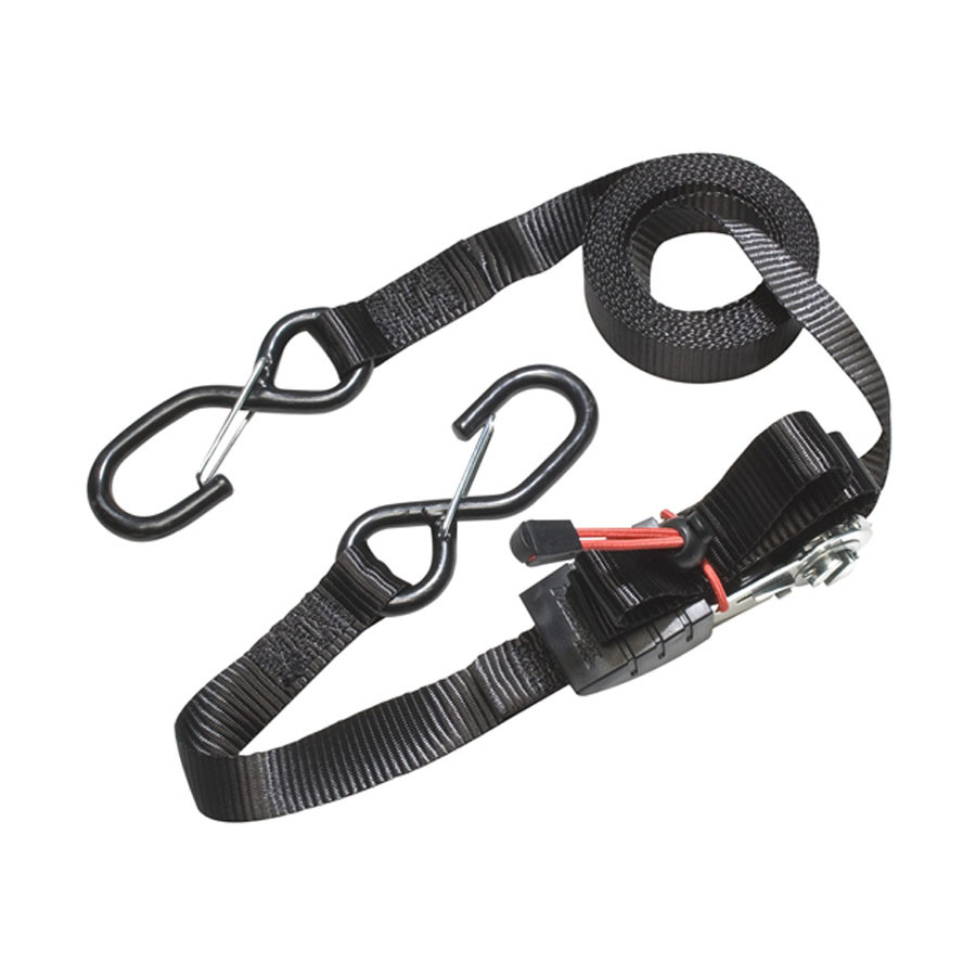 Photograph of Masterlock Ratchet Tie Downs with S Hooks 4.25m (Pack of 4)