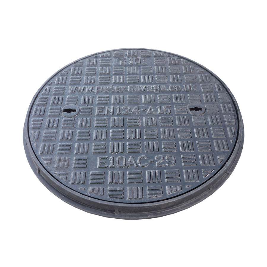 Photograph of A15 Cast Iron Manhole Cover & Frame 450mm Diameter