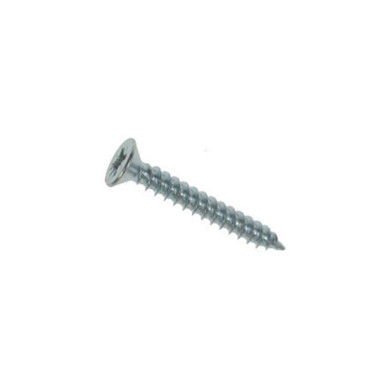 6mm x 25mm (12g x 1) Countersunk Pozi Wood Screws BZP (Bright Zinc Plated) (Box of 200) product image