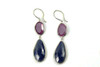 Ruby and Sapphire Earrings