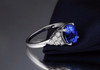 Ocal Cut Tanzanite Diamond Ring Classic Design 