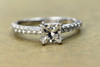 Unique Princess Cut Diamond Engagement Ring
