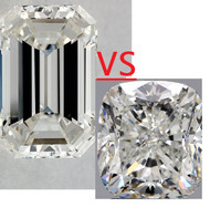 Difference between Emerald vs Radiant vs Cushion Cut Diamonds 