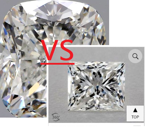 Radiant Vs Cushion Vs Princess Cut Diamonds What Is The Difference