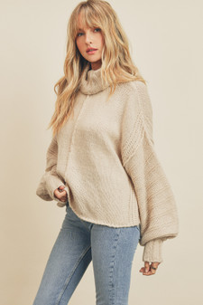 Karina Oversized Turtleneck Pullover
