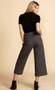 Layla Cropped Wide Leg Trouser-Solid