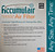 Custom Accumulair Platinum air filter, MERV 11 pleated furnace HVAC filter – front view