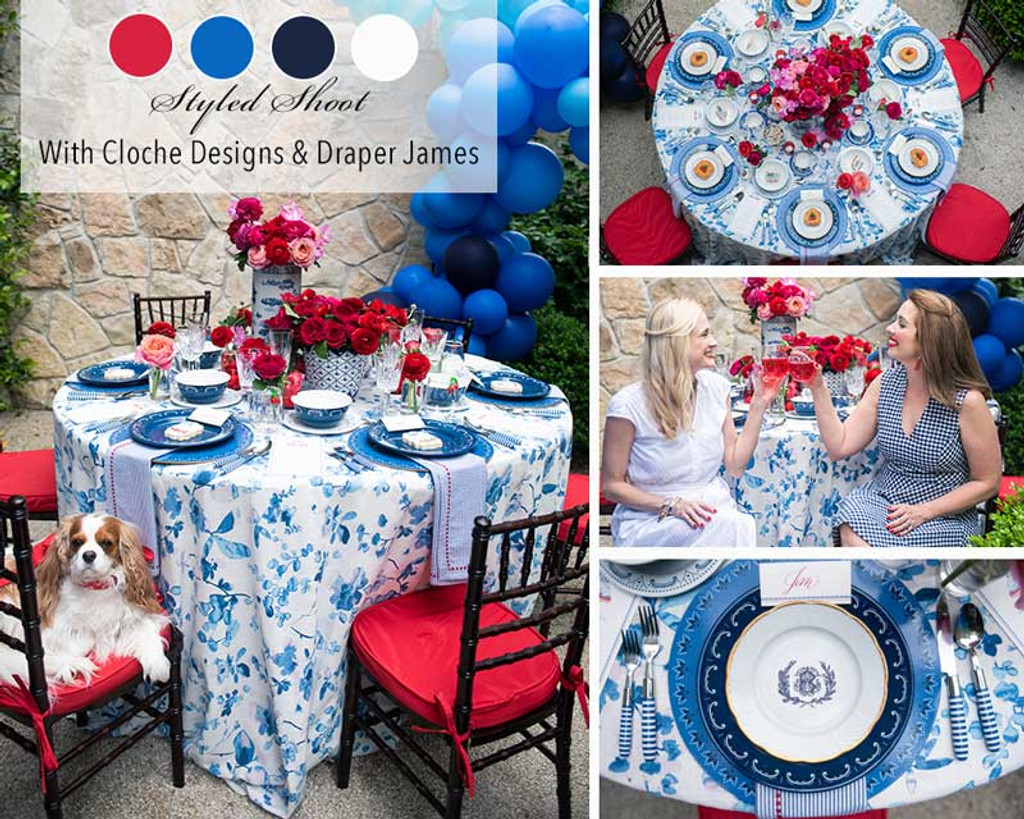 Reese, White & Blue Ya'll - Styled Shoot with Cloche Designs & Draper James