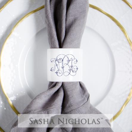 Denious-brewer Napkin Rings, Denious-Brewer Napkin Rings, Sasha Nicholas