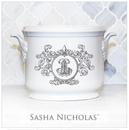 Schnoebelen-looney Fleur De Lis Champagne Bucket, Schnoebelen-Looney Fleur De Lis Champagne Bucket, Sasha Nicholas