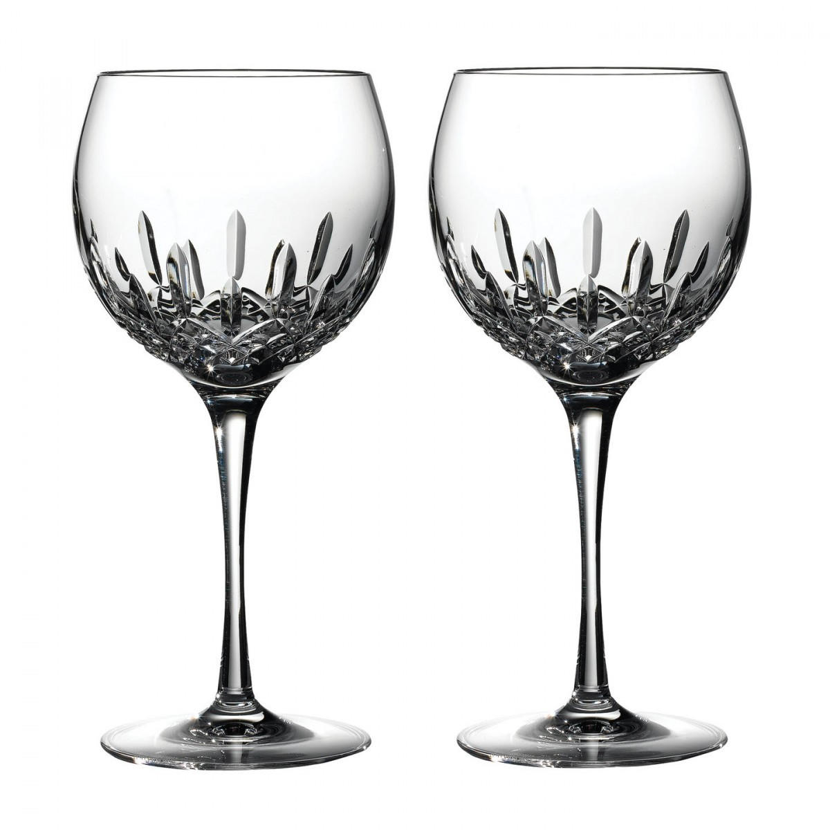 Buttimer-sawvel Waterford Lismore Essence Balloon Wine Glass, Pair, Buttimer-Sawvel Waterford Lismore Essence Balloon Wine Glass, Pair, Sasha Nicholas