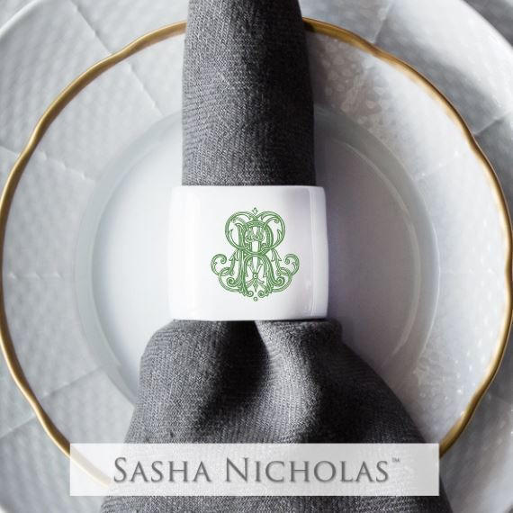 Sundius-roche Oval Napkin Ring, Sundius-Roche Oval Napkin Ring, Sasha Nicholas