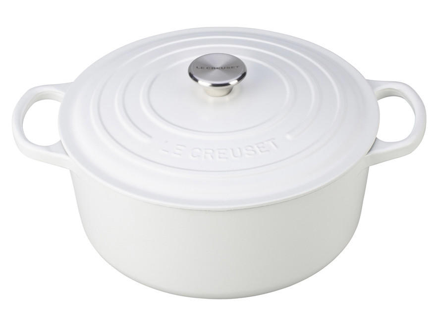 Whitelaw-stewart Le Creuset 4.5 Qt Round Dutch Oven, White, Whitelaw-Stewart Le Creuset 4.5 QT Round Dutch Oven, White, Sasha Nicholas