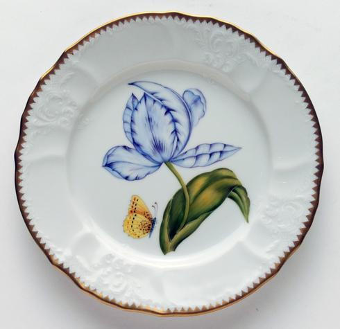 Old Master Tulips Purple & Blue Tulip Salad Plate, ANNDVC-642, Sasha Nicholas