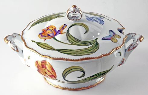 Old Master Tulips Round Soup Tureen, ANNDVC-902, Sasha Nicholas