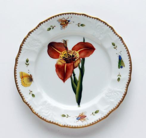Redoute Red Flower Salad Plate, ANNDVC-854, Sasha Nicholas