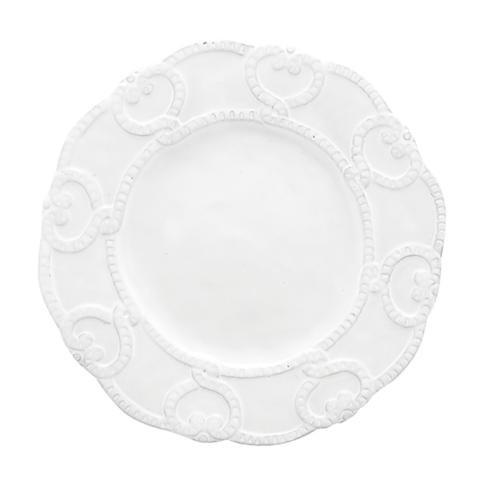 Bella Bianca Stoneware Antique Lace Salad Plate, ARTATC-BBS1007, Sasha Nicholas