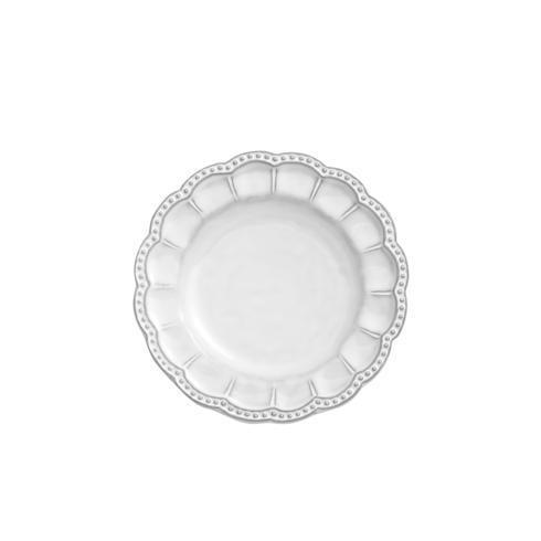 Bella Bianca Stoneware Beaded Bread Plate, ARTATC-BBS1014, Sasha Nicholas