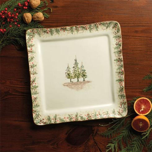 Natale Square Platter Signed, ARTATC-NAT1973, Sasha Nicholas