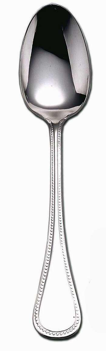 Stainless Steel Flatware Le Perle Dessert Spoon, COUDVC-461122, Sasha Nicholas