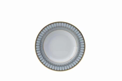 Arcades Grey & Gold Rim Soup Plate, DESBIA-030468, Sasha Nicholas