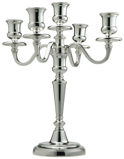 Hollowware & Giftware Candlesticks & Candelabras Ancien Five Light Candelabra, ERCRSL-F522503-06, Sasha Nicholas