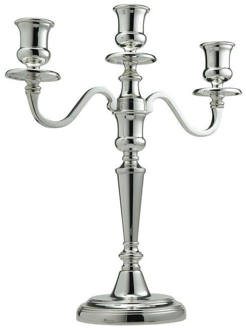 Hollowware & Giftware Candlesticks & Candelabras Ancien Three Light Candelabra, ERCRSL-F522503-04, Sasha Nicholas