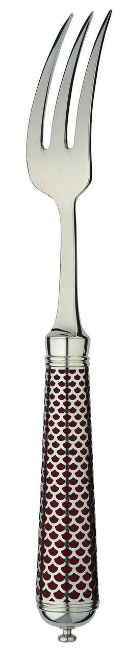 Sterling Silver Flatware Calypso Red Dessert Fork, ERCRSL-F630813-05, Sasha Nicholas