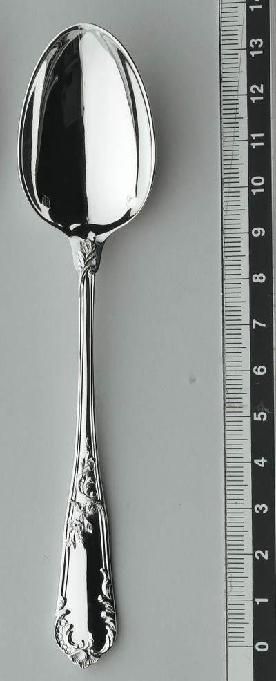 Sterling Silver Flatware Rocaille After-dinner Teaspoon, ERCRSL-F630720-09, Sasha Nicholas