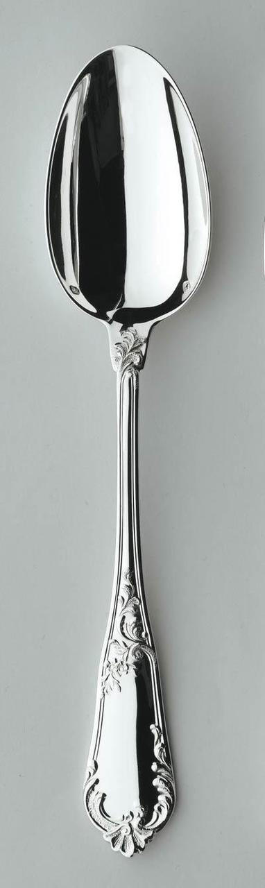 Sterling Silver Flatware Rocaille Dinner Spoon, ERCRSL-F630720-01, Sasha Nicholas