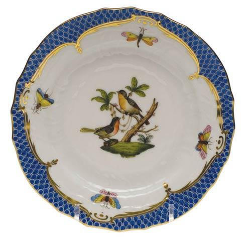 Rothschild Bird Blue Border Bread & Butter Plate - Mo 08