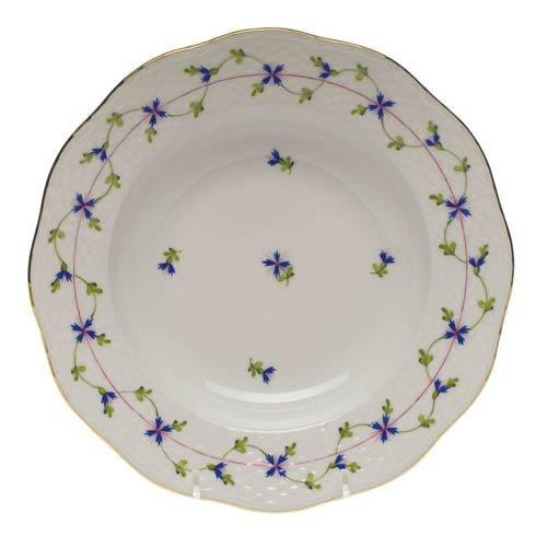 Blue Garland Rim Soup Plate