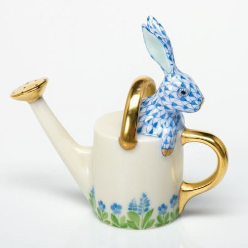 Watering Can Bunny - Blue