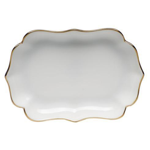 Golden Edge Mini Scalloped Tray