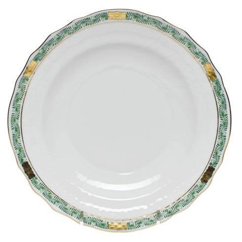 Chinese Bouquet Garland Green Salad Plate, HERHRD-ASV-US01518-0-00, Sasha Nicholas