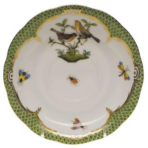 Rothschild Bird Green Border Tea Saucer - Motif 09, HERHRD-RO-EV-00734-1-09, Sasha Nicholas