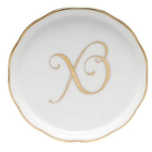 Monogram Coasters Gold Monogram Coaster - X