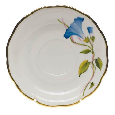 American Wildflowers Morning Glory Tea Saucer, HERHRD-FLA-MG20734-1-00, Sasha Nicholas