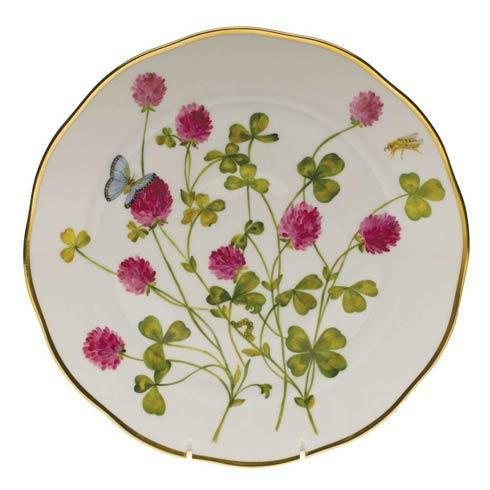 American Wildflowers Red Clover Dinner Plate, HERHRD-FLA-CL20524-0-50, Sasha Nicholas