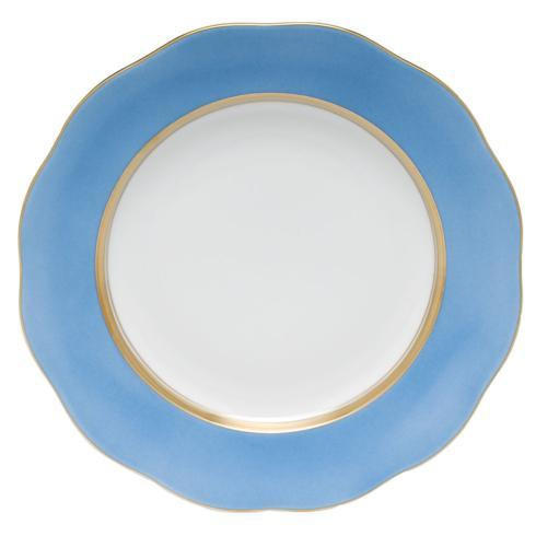 Silk Ribbon Dessert Plate - Cornflower