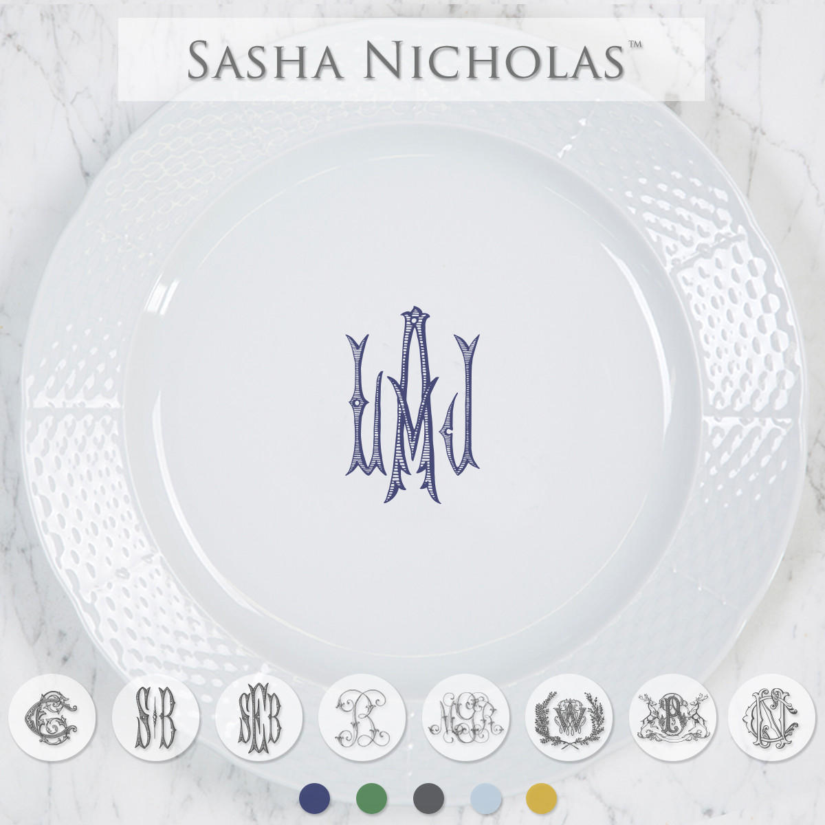 Weave Charger Plate, SNW101, Sasha Nicholas
