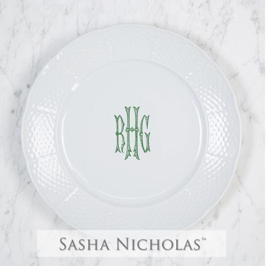 Weave Dinner Plate, SNW106, Sasha Nicholas