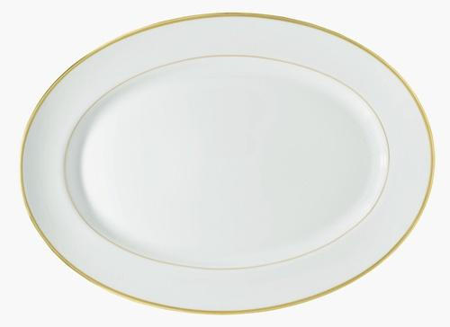 Fontainebleau With Gold Filet Oval Platter, RAYRSL-0184-17-502041, Sasha Nicholas